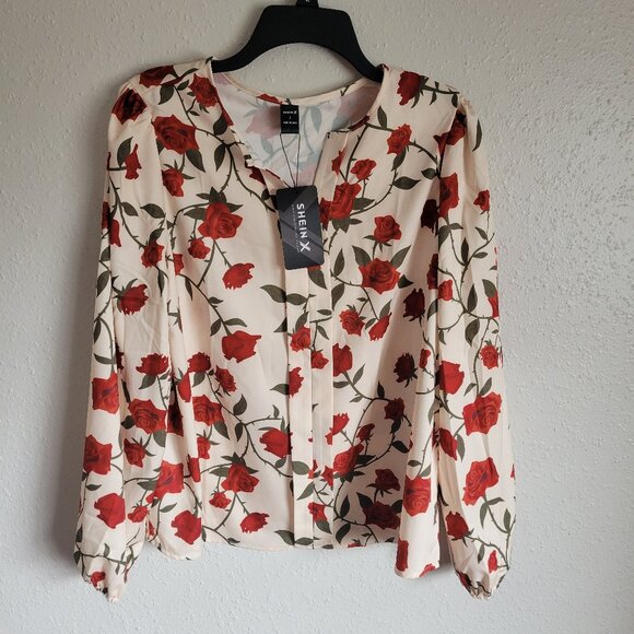 SHEIN Tops - SHEIN Women's Long Sleeve Blouse